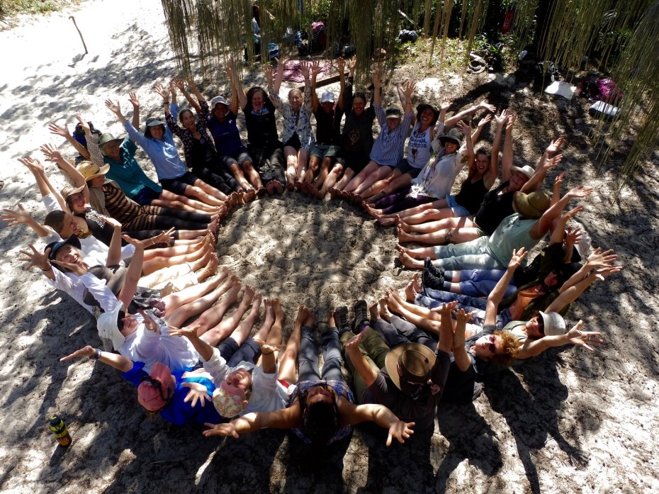 women healing in nature